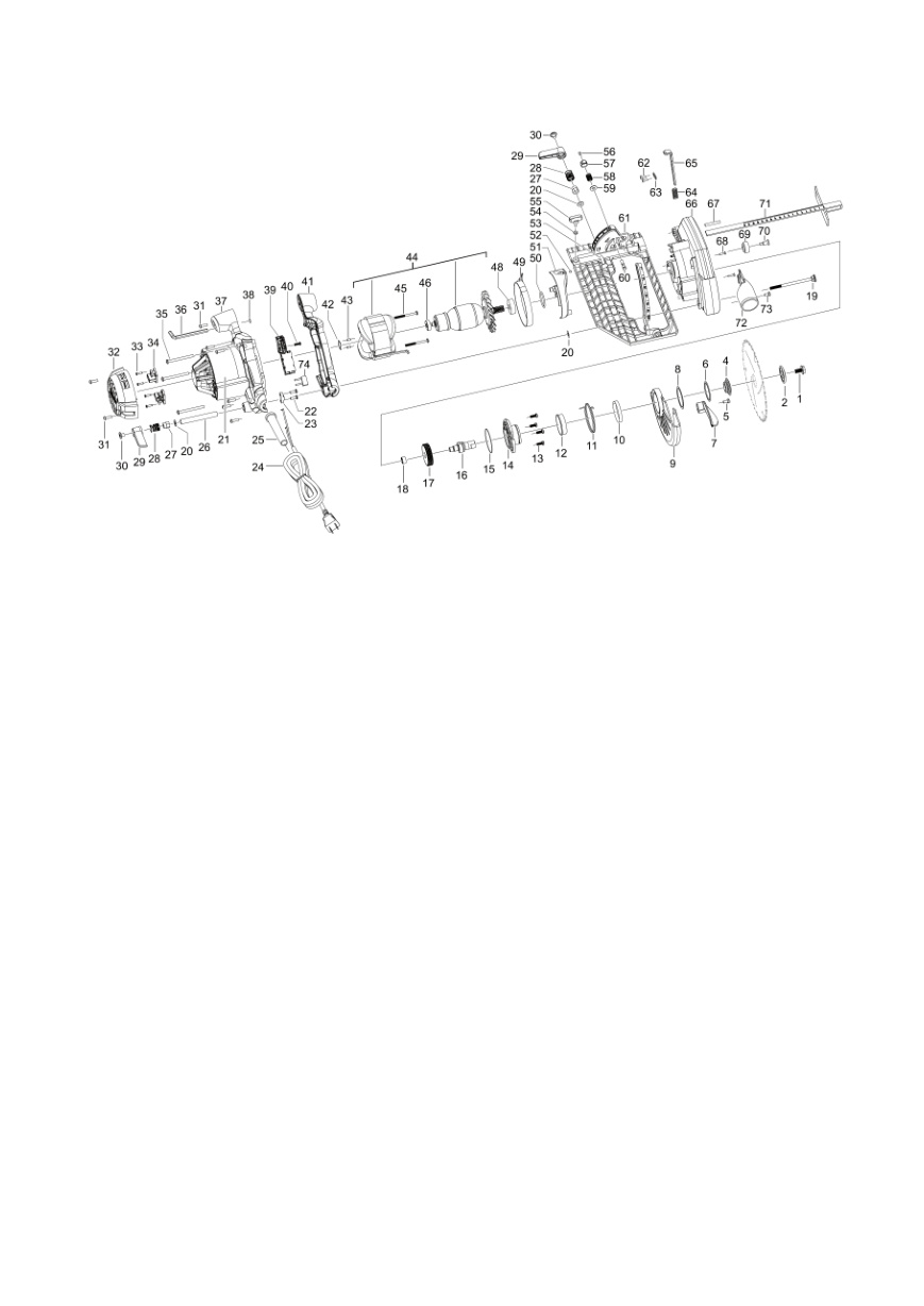 Взрыв-схема Milwaukee CS60 4933419225