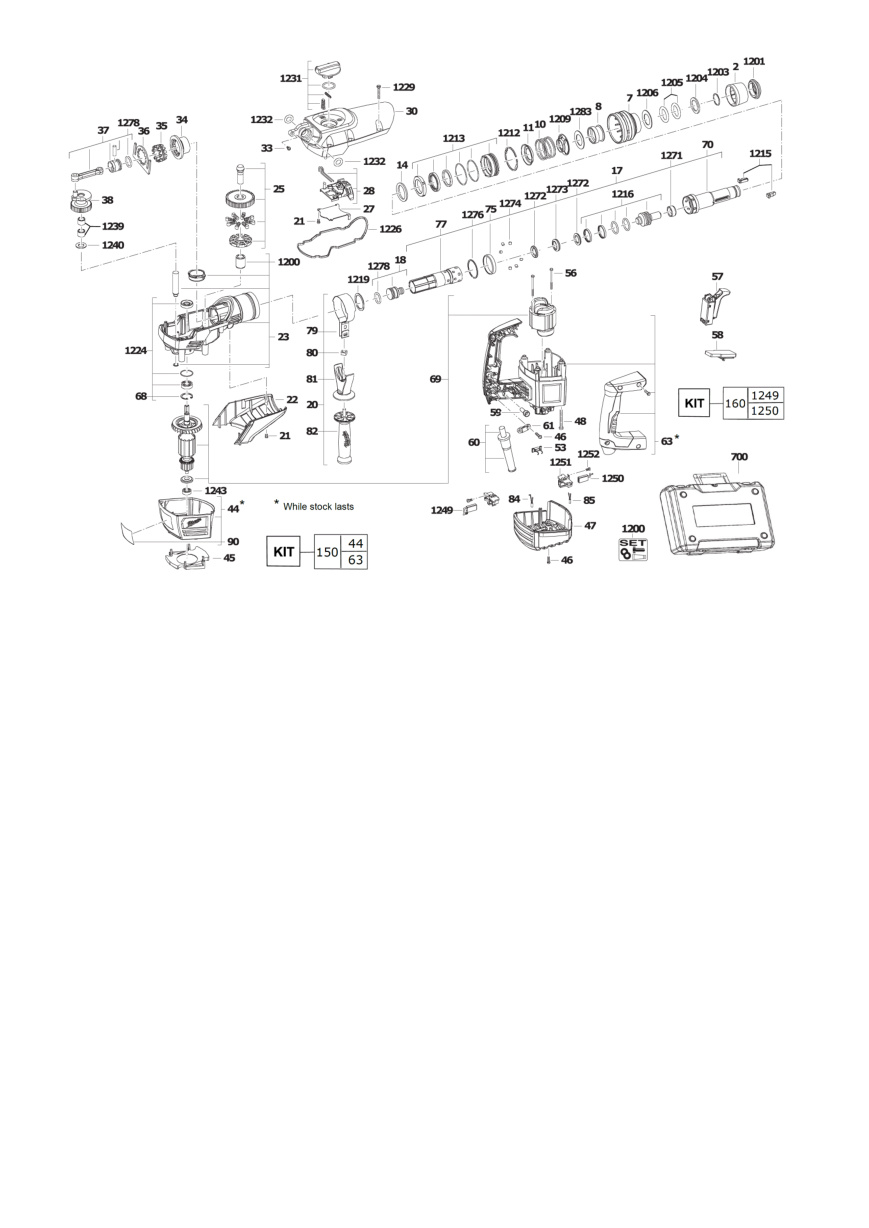 Взрыв-схема Milwaukee K540S 4933418100