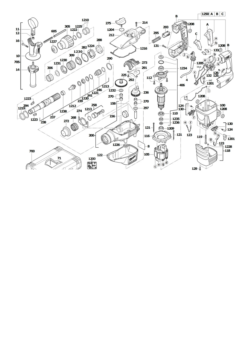 Взрыв-схема Milwaukee K545S 4933398200