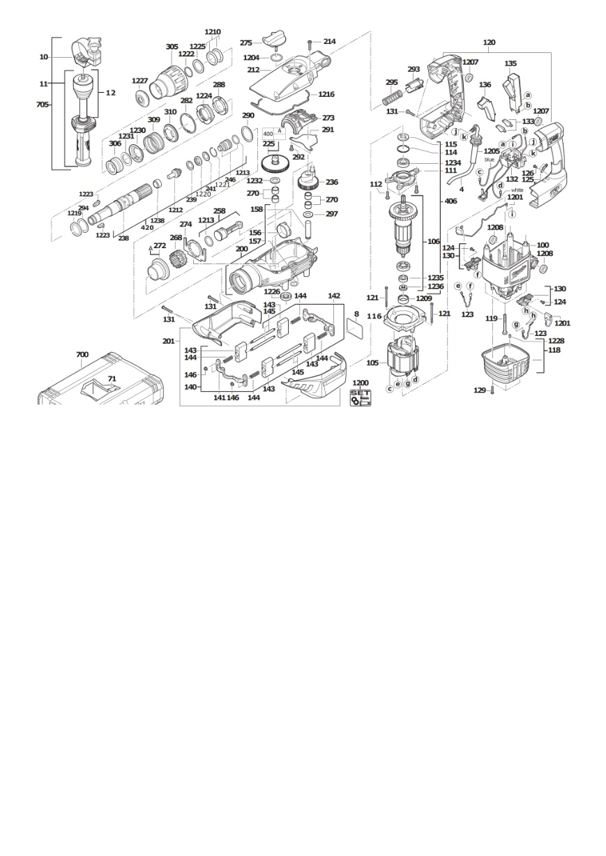 Взрыв-схема Milwaukee K750S 4933398753