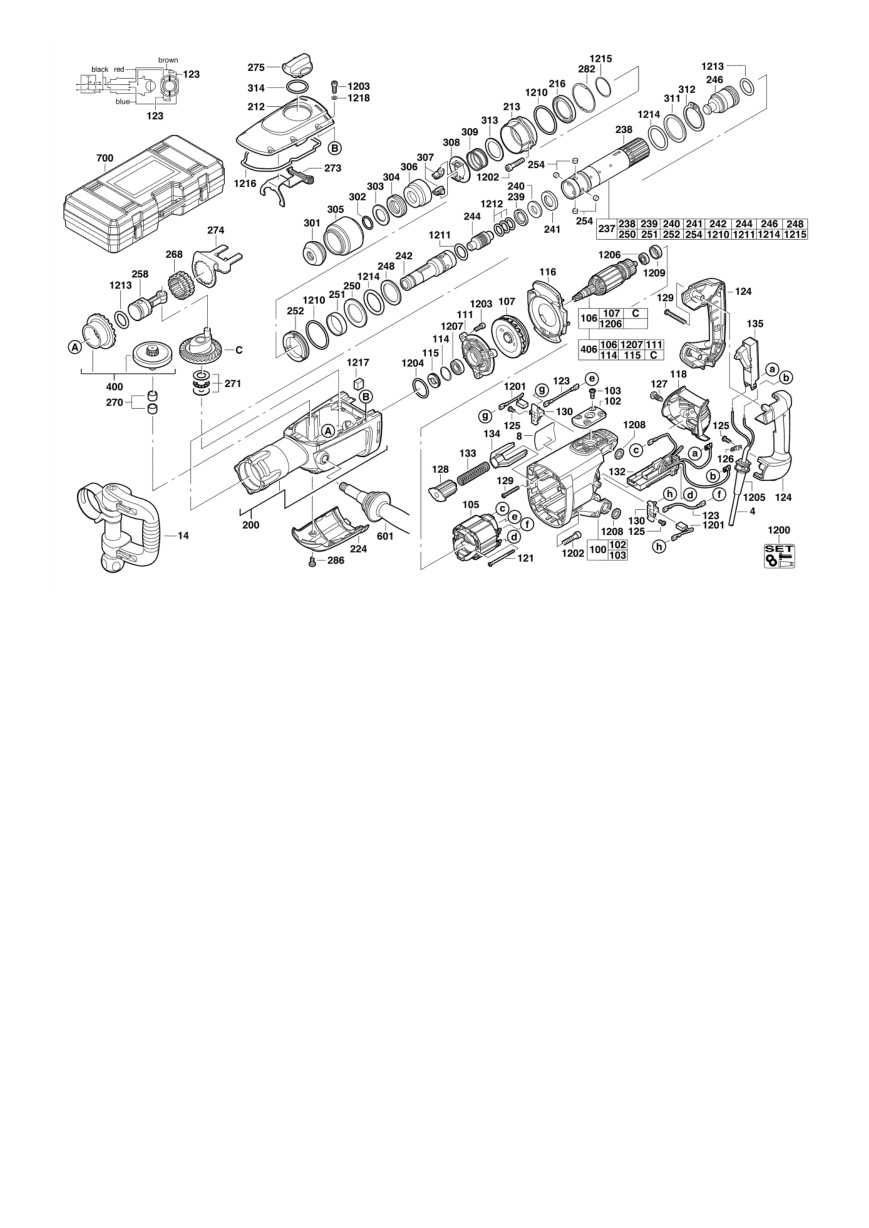 Взрыв-схема Milwaukee K950S 4933405365