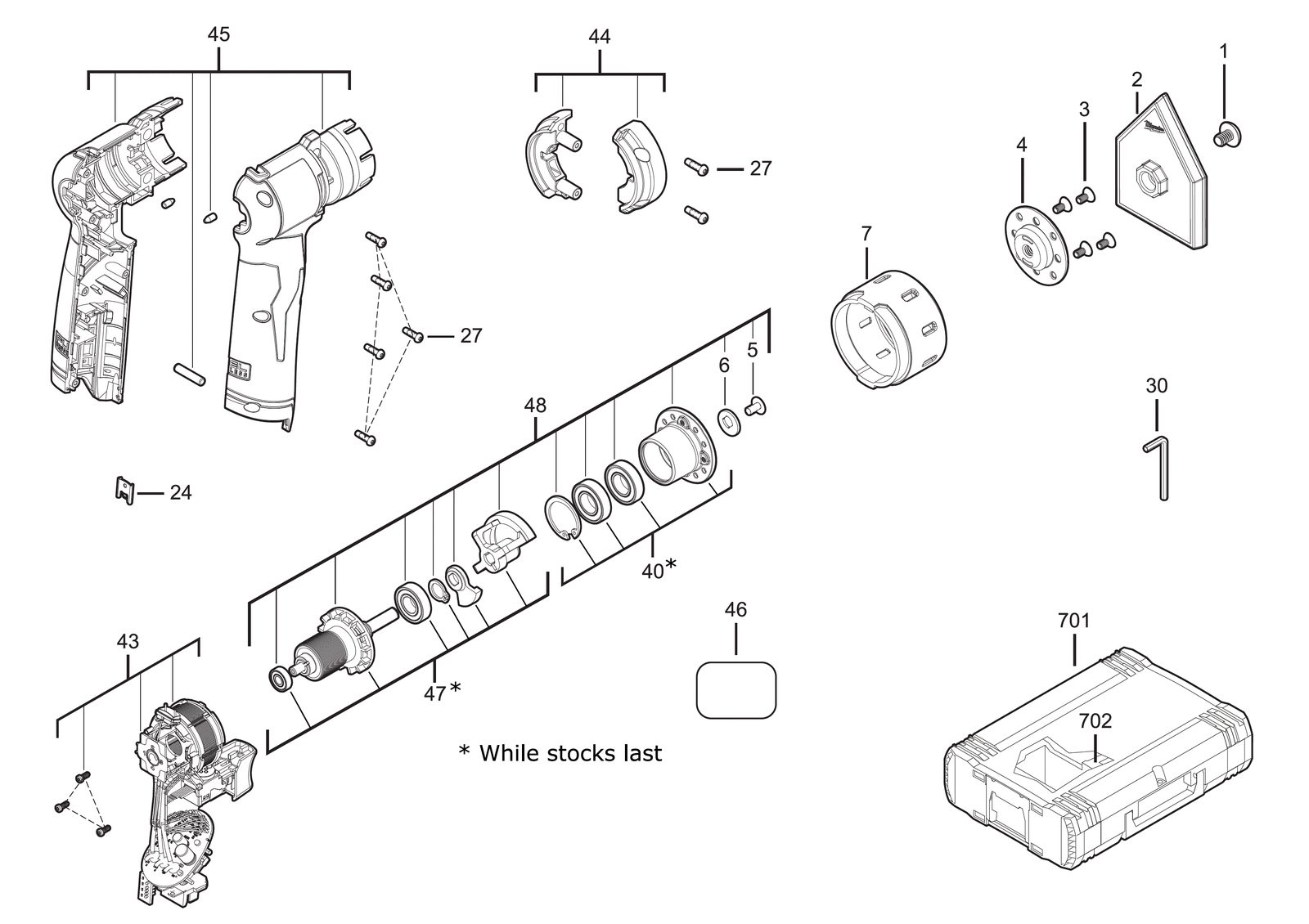 Взрыв-схема Шлифовальная машина Milwaukee M12FDSS-0B