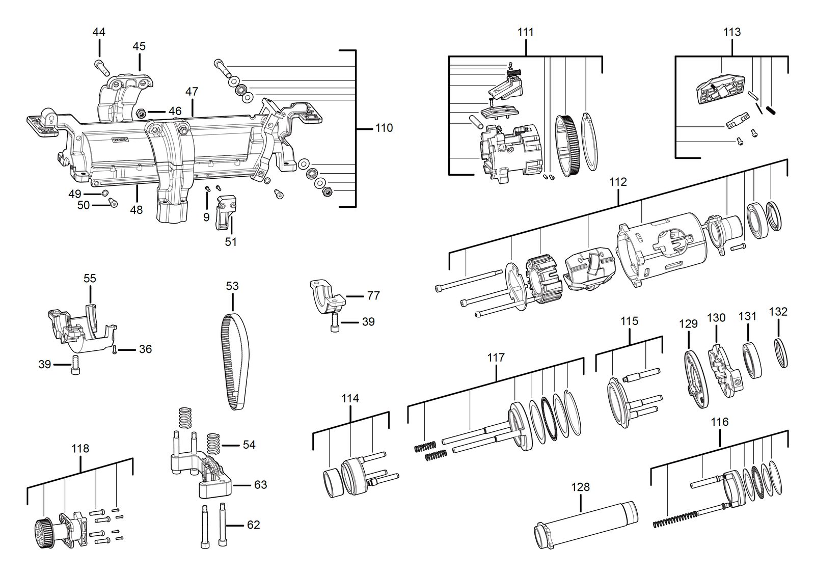 Взрыв-схема Milwaukee M18FSSM-0 — лист 3